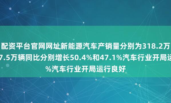 配资平台官网网址新能源汽车产销量分别为318.2万辆和307.5万辆同比分别增长50.4%和47.1%汽车行业开局运行良好